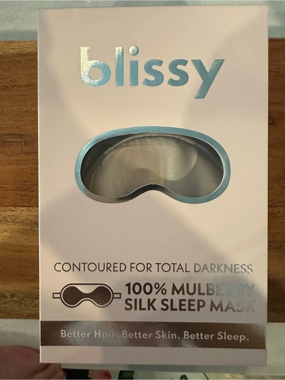 Blissy Pink Mulberry Silk Contoured Sleep Mask